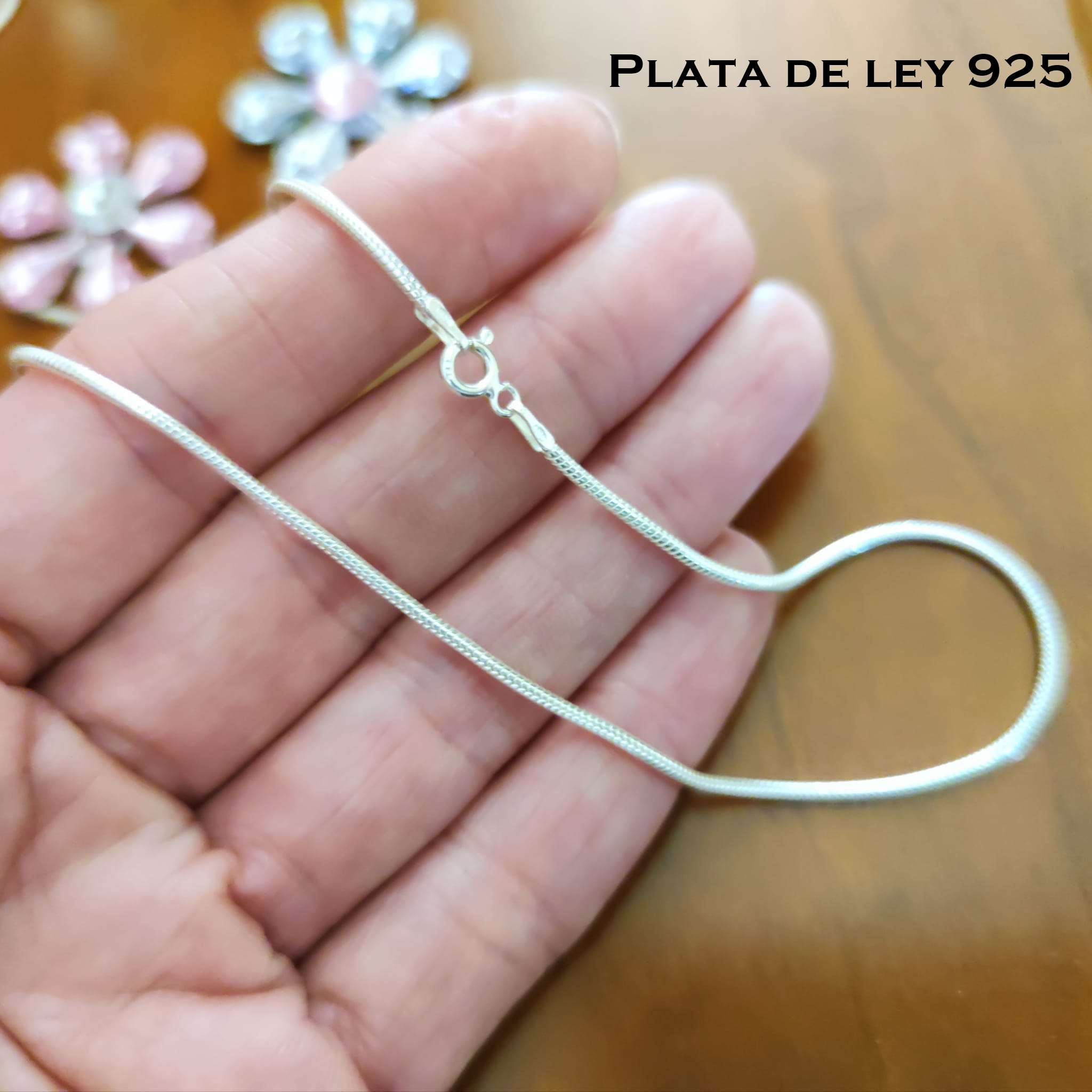 Cadena cola de ratón de Plata de ley 45 Cm. 1,5 Mm. 2